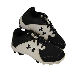 Under Armour Black and White Kids Sneakers